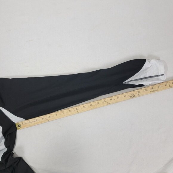 Gore Running Wear Shirt Mens Sz Medium M Black Base Layer Polyester Black White - Picture 7 of 7